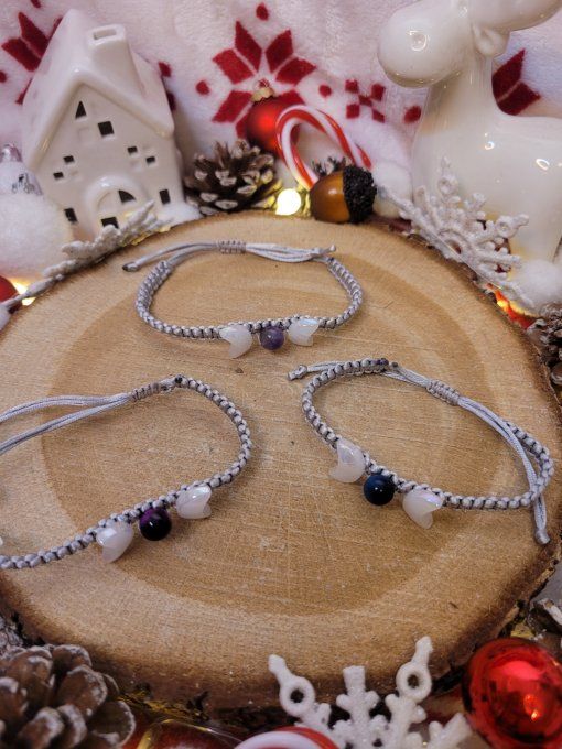 Bracelets pierre et breloques faits mains