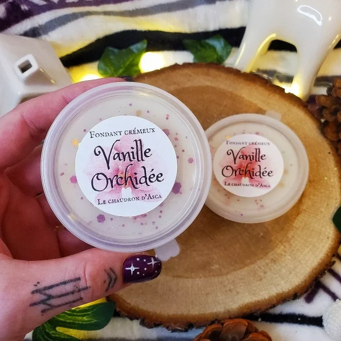 Fondant crème vanille orchidée