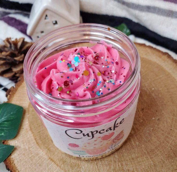 Fondant crumble chantilly parfum cupcake