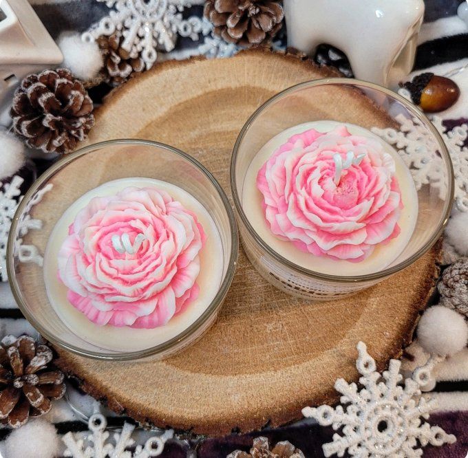 Bougie sable blanc