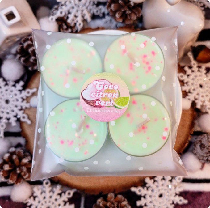 Bougies chauffe plat coco citron vert 