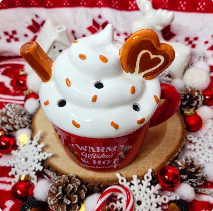 Brûle parfum tasse chocolat chaud